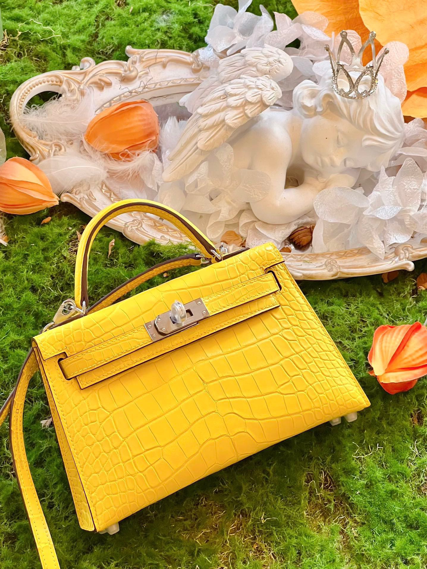 Kelly2 Mini 19 crocodile skin - MOVEMENTARTISAN