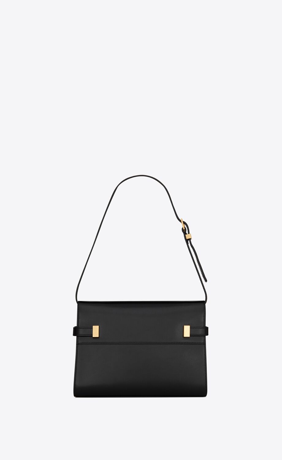 MANHATTAN SMALL SHOULDER BAG IN BOX SAINT LAURENT LEATHER - MOVEMENTARTISAN