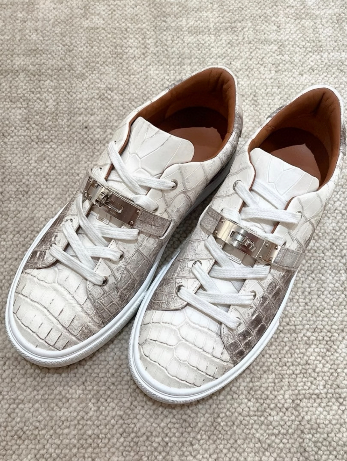 Himalayas with classic Kelly buckle men's shoes crocodile leather custom - MOVEMENTARTISAN