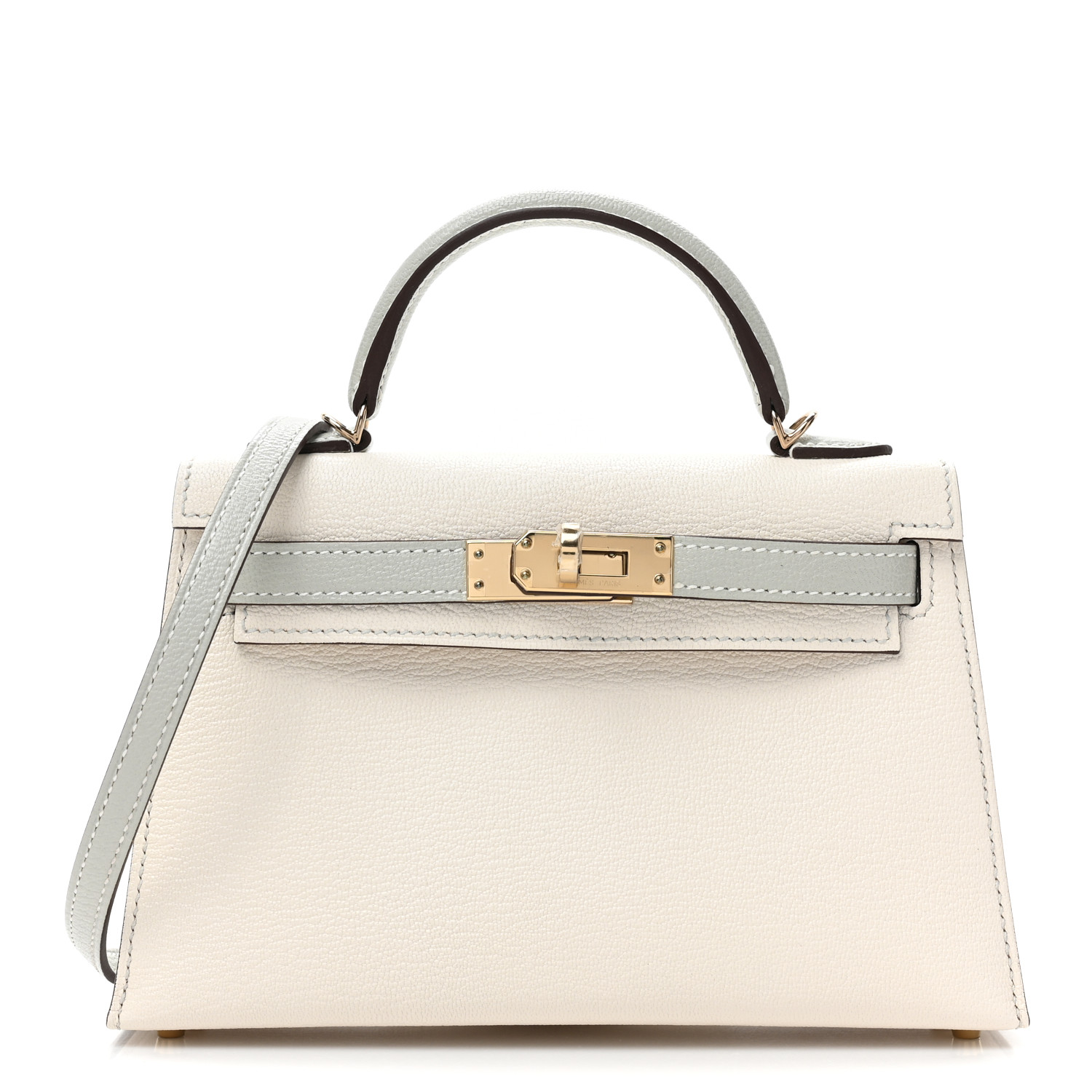 Chevre Mysore Horseshoe Kelly Sellier 20 Nata Gris Perle - MOVEMENTARTISAN