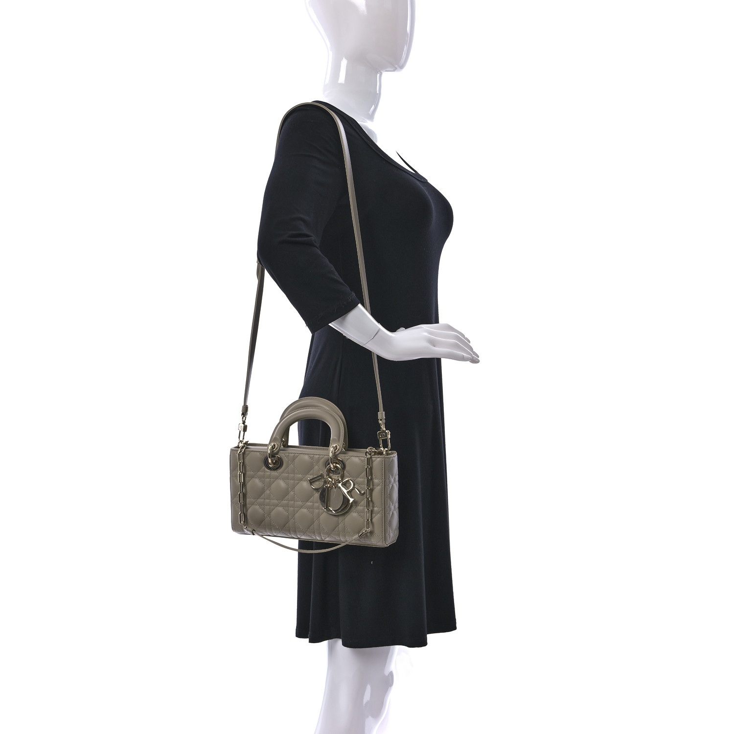 Lambskin Cannage Medium Lady D-Joy Sand - MOVEMENTARTISAN