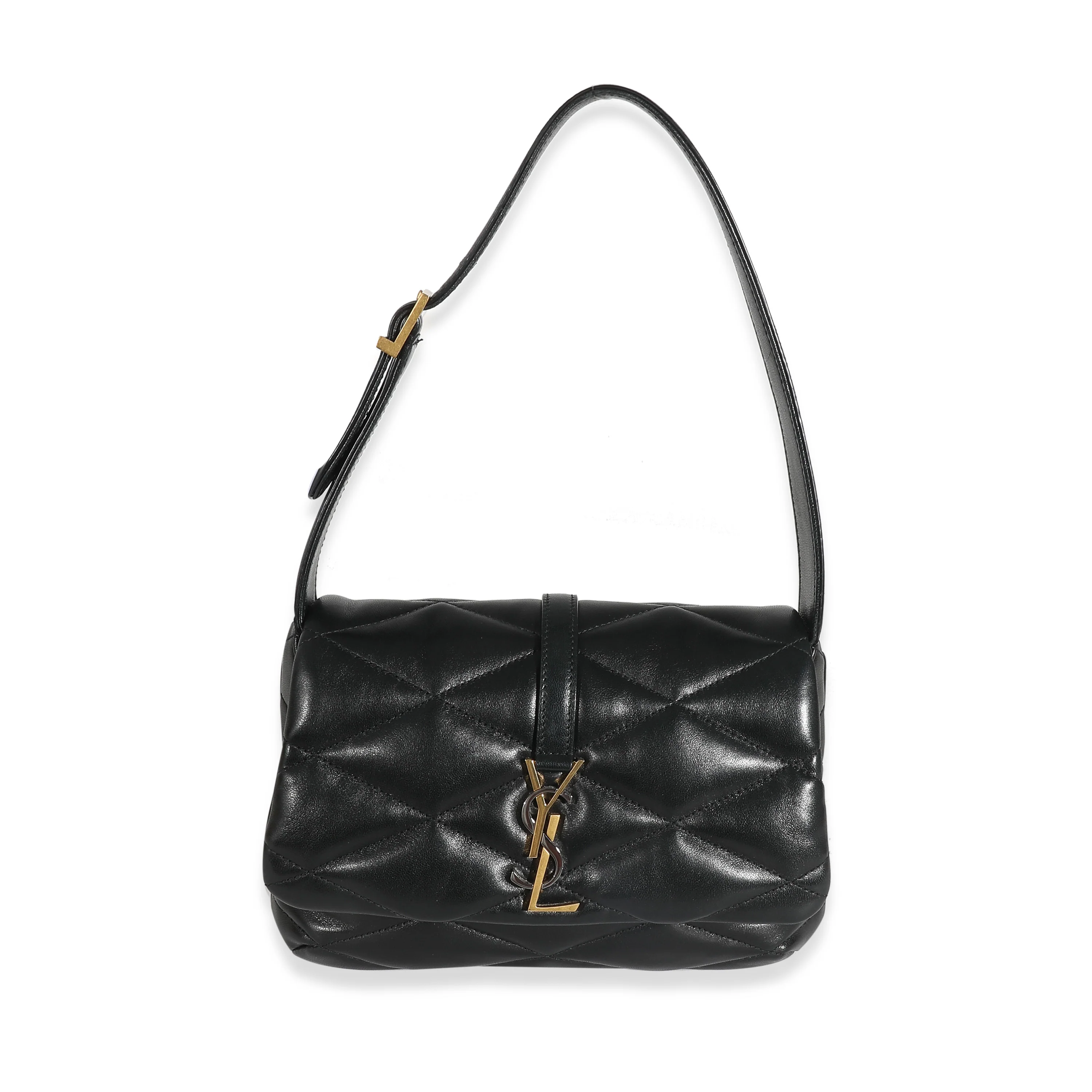 Saint Laurent Black Quilted Lambskin Le 57 Hobo - MOVEMENTARTISAN