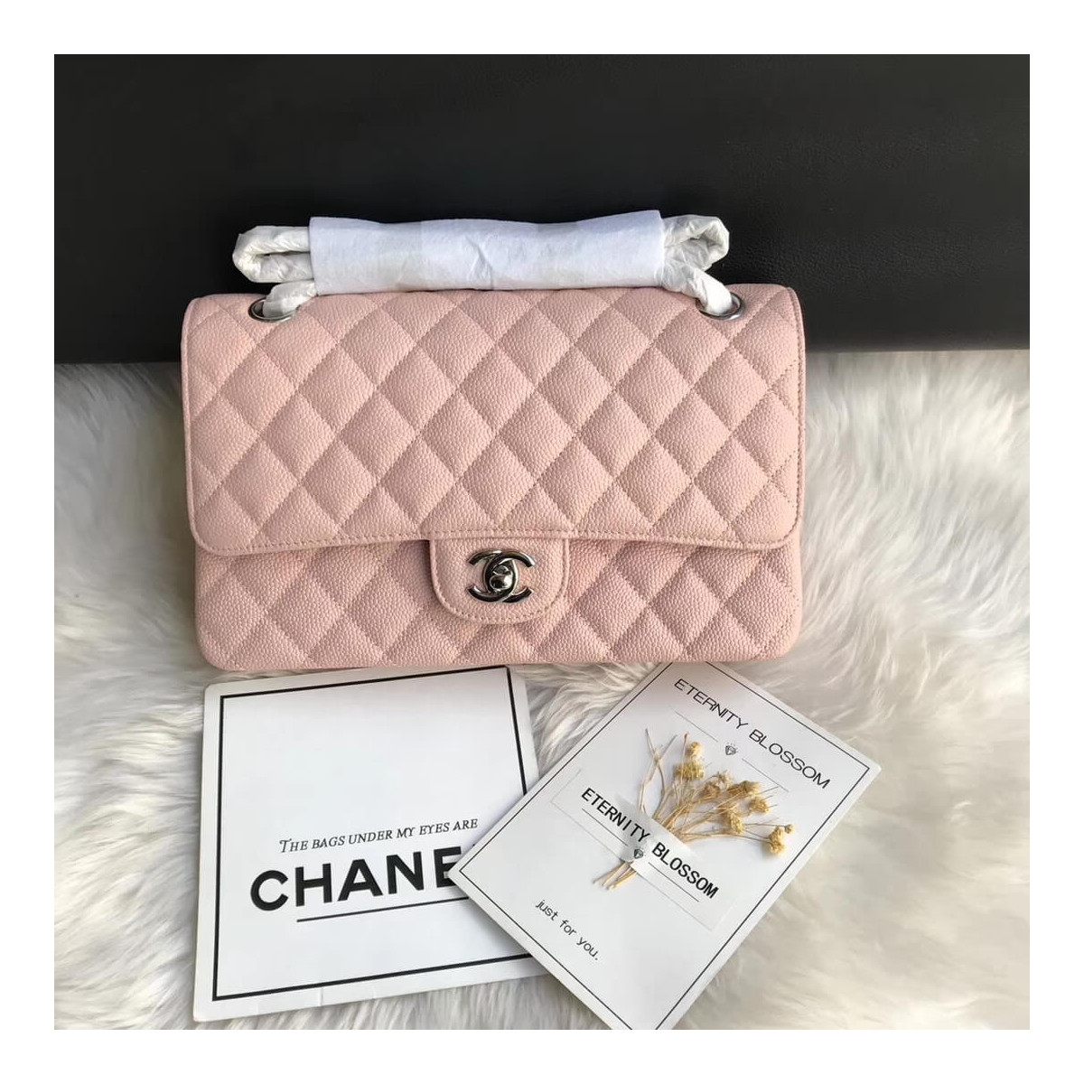 Chanel Caviar Calfskin Classic Flap Bag-Pink - MOVEMENTARTISAN
