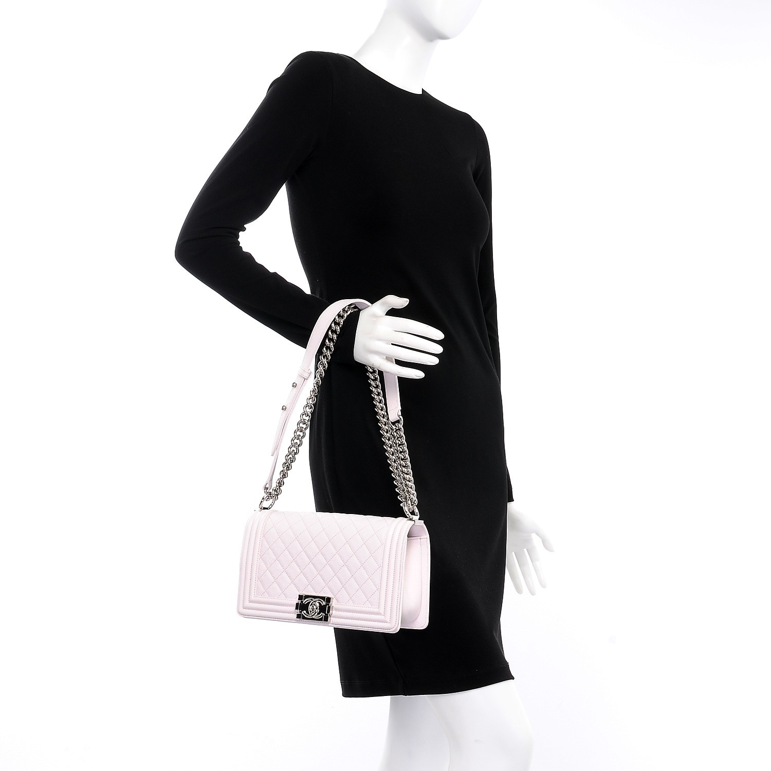 White / Nude Quilted Caviar Medium - MOVEMENTARTISAN