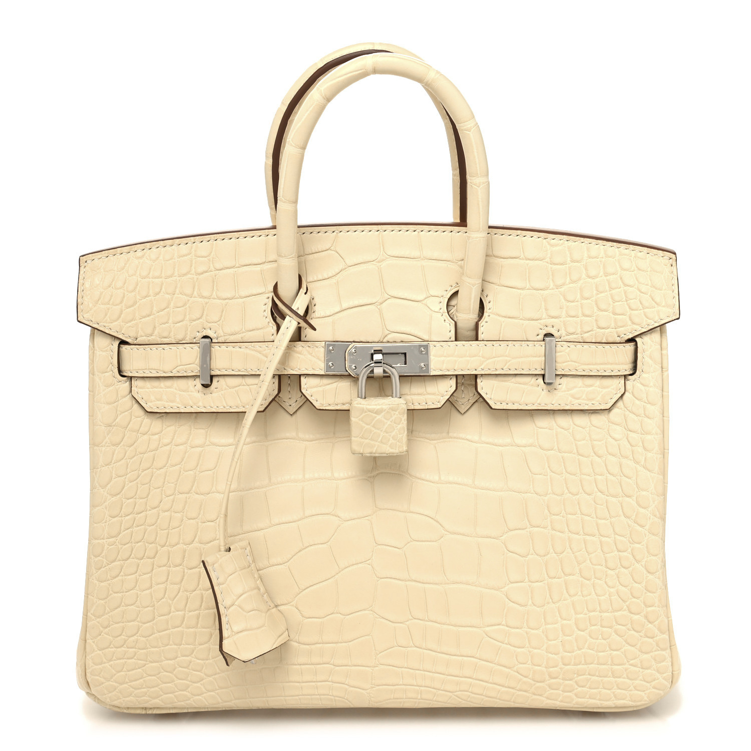 Matte Alligator Birkin 25 Vanille - MOVEMENTARTISAN
