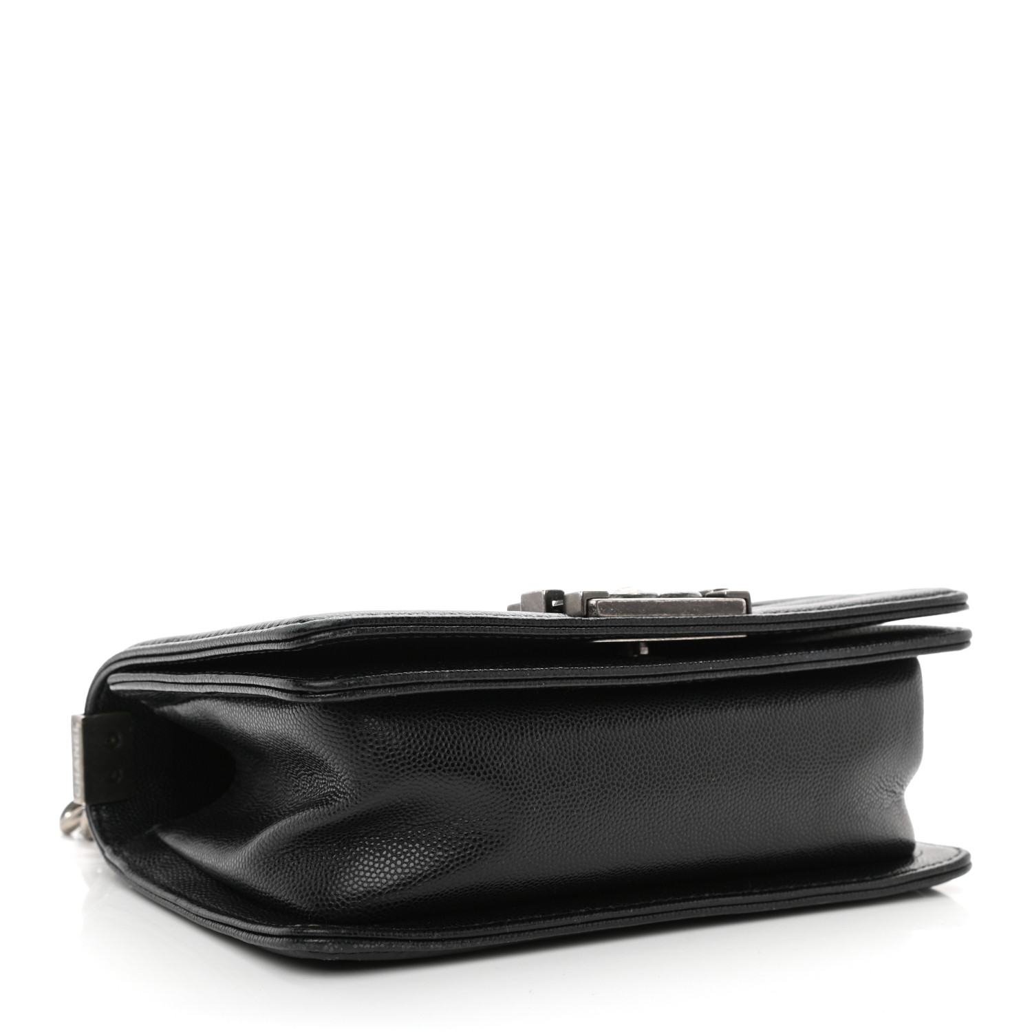 Caviar Quilted Small Boy Flap Black-silver buckle - MOVEMENTARTISAN