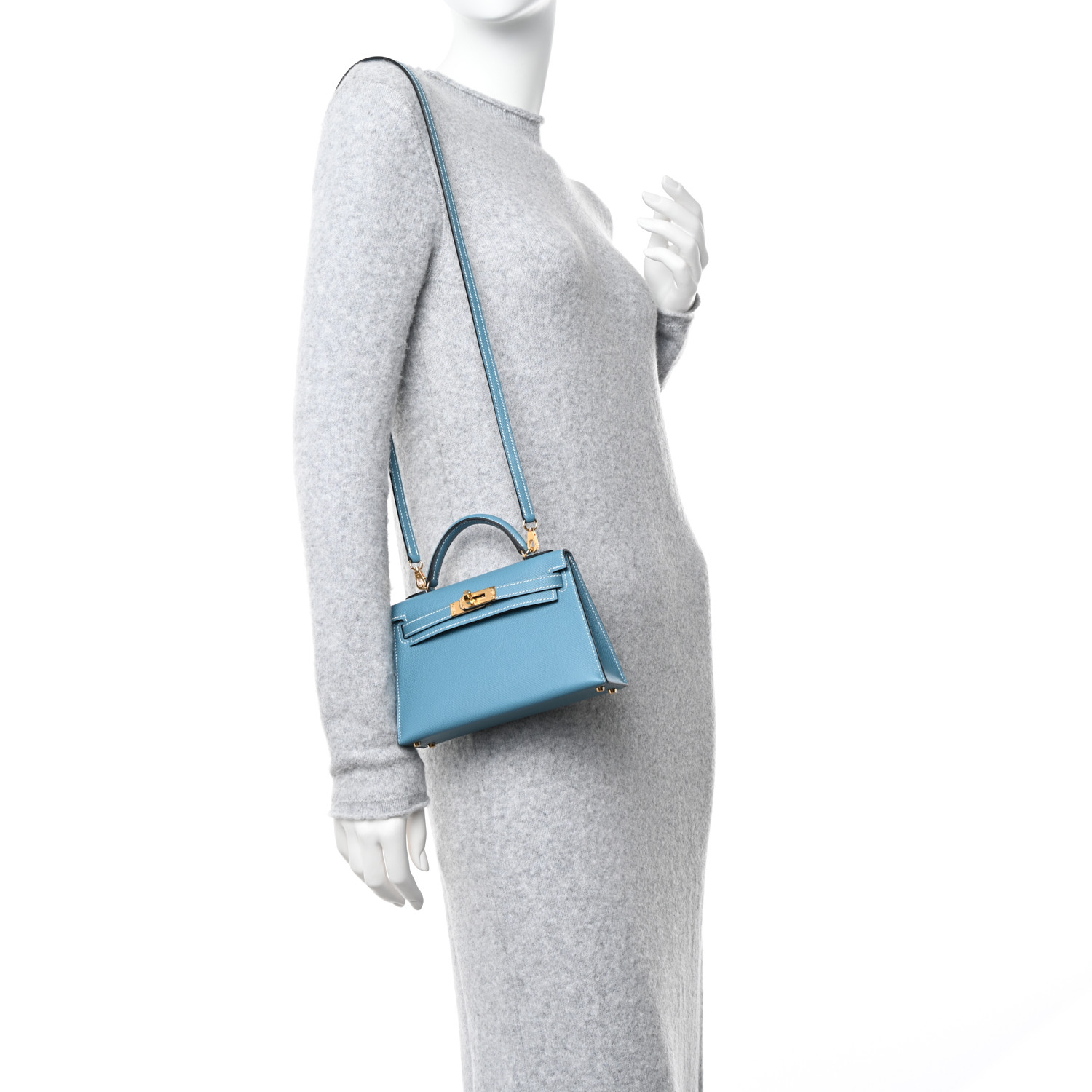 Epsom Mini Kelly Sellier 20 New Blue Jean - MOVEMENTARTISAN