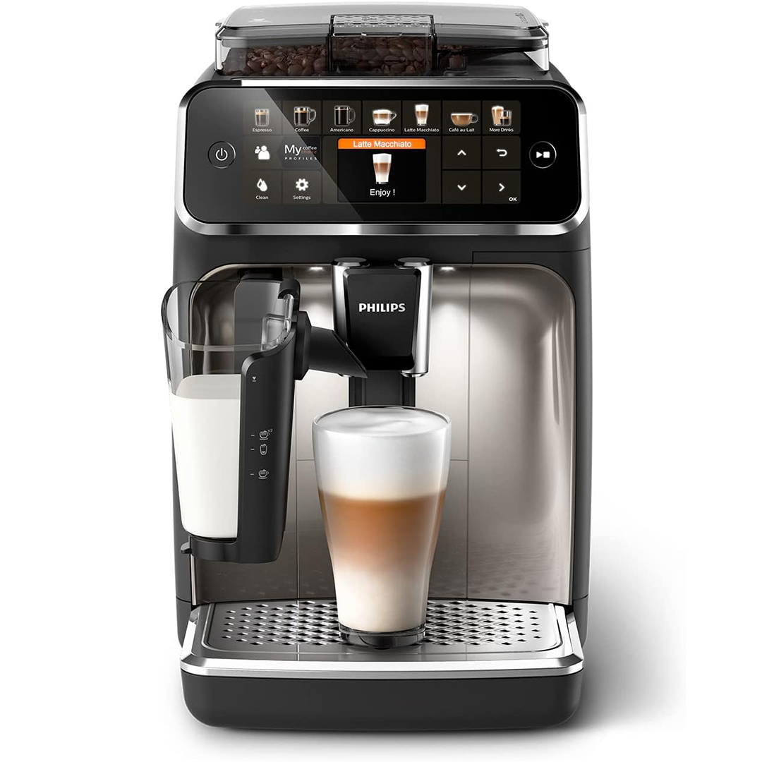 Philips Series 5400 Kaffeevollautomat – LatteGo Milchsystem. 12 Kaffeespezialitäten. Intuitives Display. 4 Benutzerprofile.