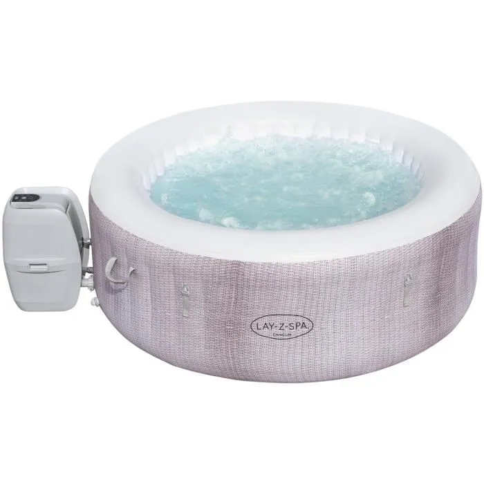 BESTWAY Spa gonflable Lay-Z-Spa® Cancun Airjet™ rond 2 à 4 personnes. 180 x 66 cm. 120 jets d'air
