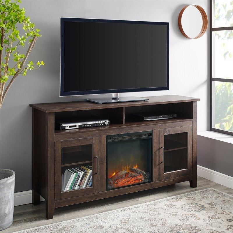 TV Stand for TVs up to 65 with Fireplace Included