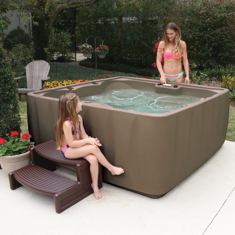 Aquarest Spas. Powered By Jacuzzi® Pumps 6 - Person 29 - Jet Square Plug And Play Hot Tub with Ozonator