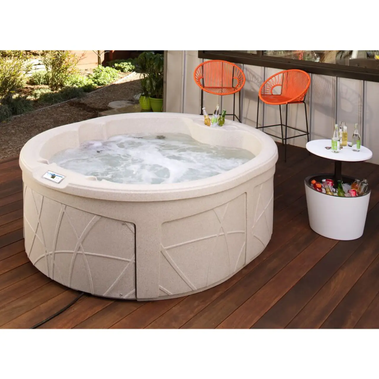 Lifesmart Spas 4 - Person 13 - Jet Oval Plug And Play Hot Tub