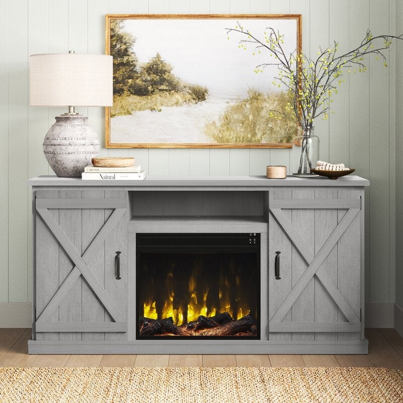 TV Stand for TVs up to 70 with Fireplace Included