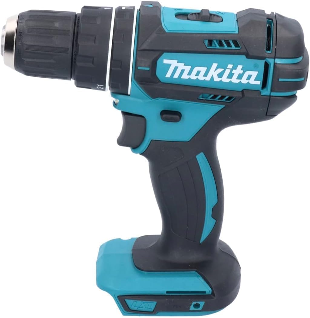Makita DHP 482 RTX1W Akku Schlagbohrschrauber 18 V 62 Nm + 2x Akku 5.0 Ah + Ladeger?t + 74 tlg. Zubeh?rset + Koffer